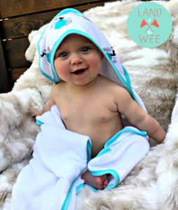 Deer towel front with logo