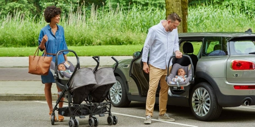 car seat and double stroller combo
