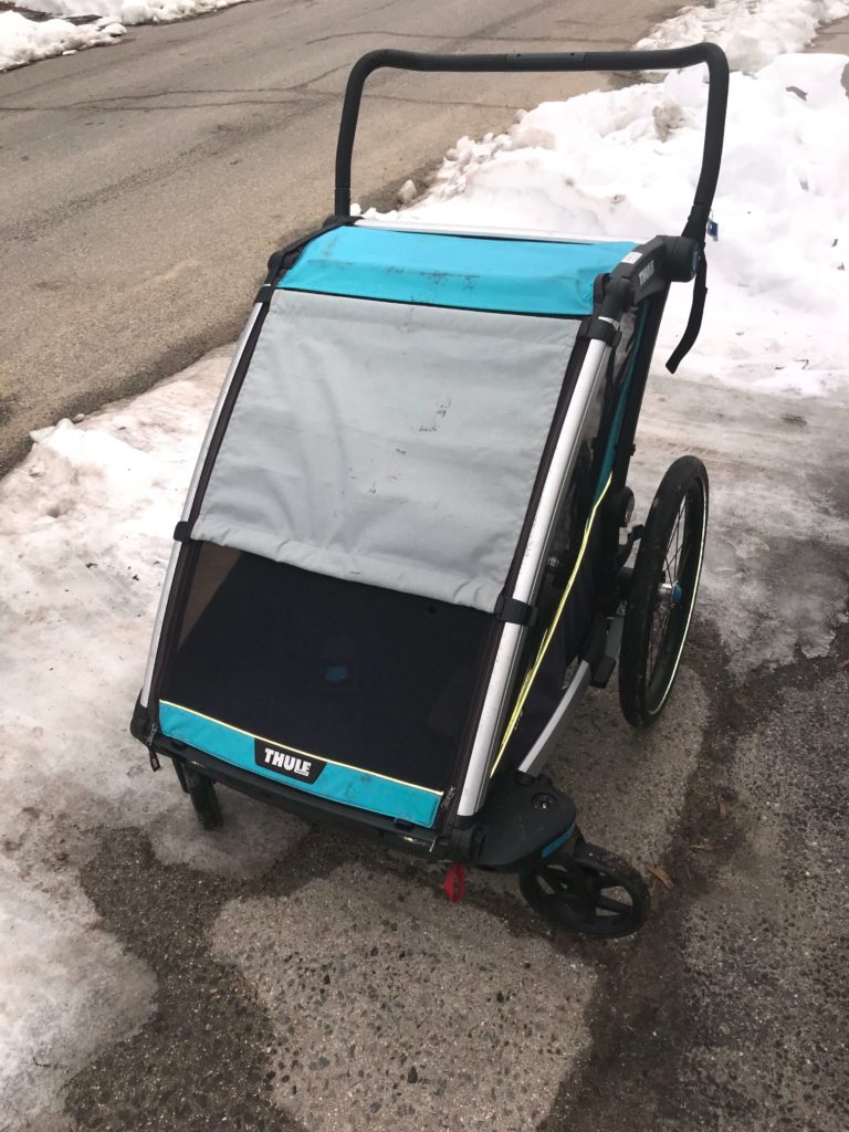thule chariot lite review sun shade