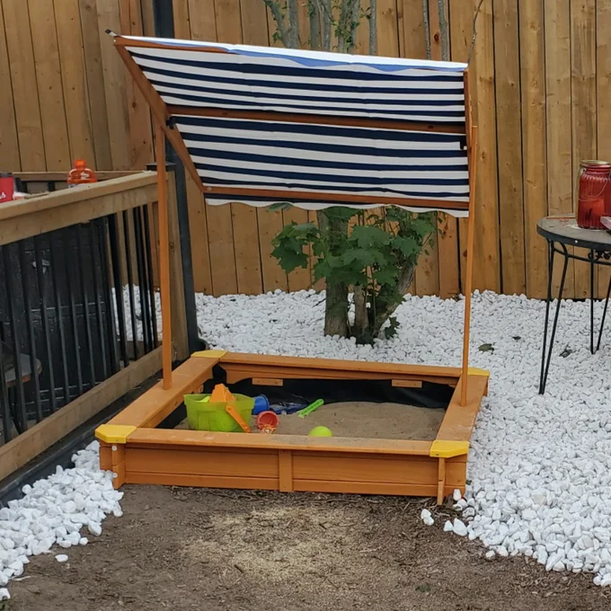 sandbox with cover
